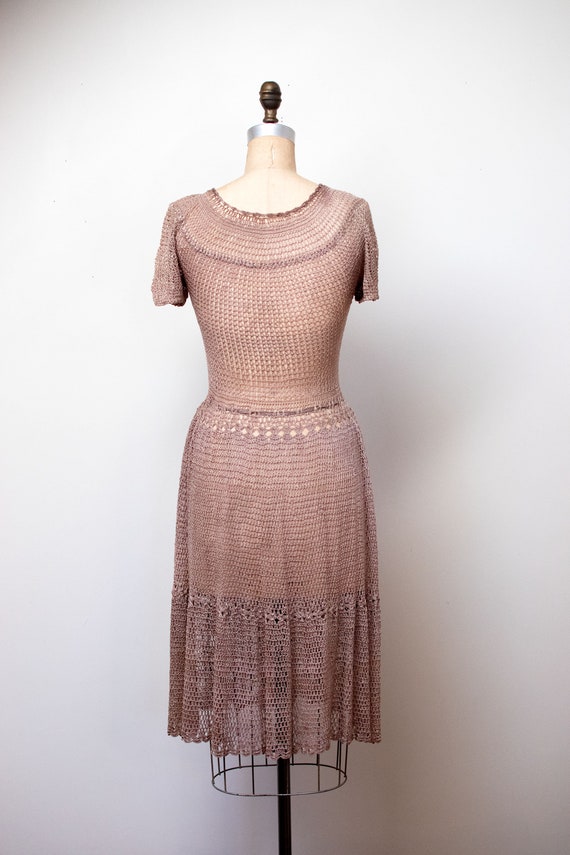 1930s Crochet Dress - image 5