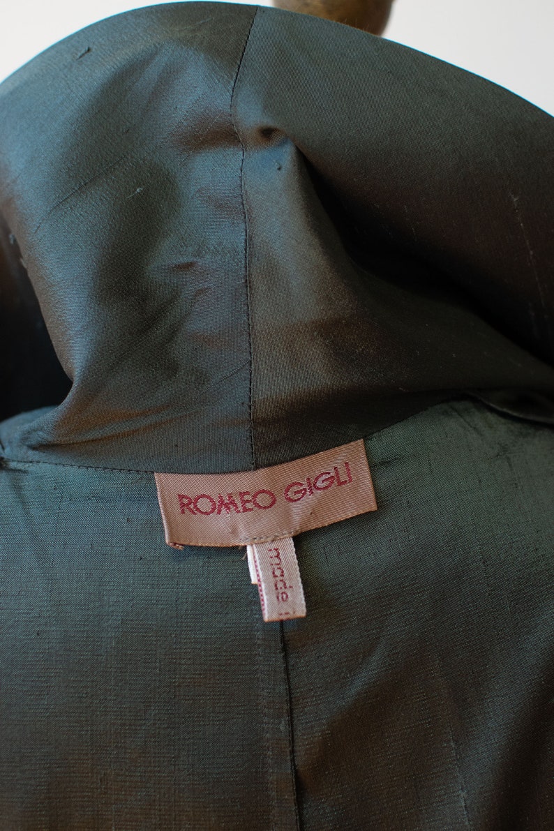 Slate Silk Coat Romeo Gigli SS 1990 image 10