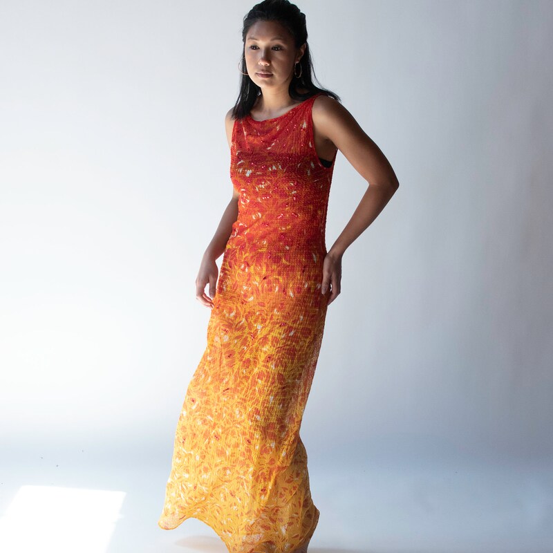 Tan The Flames Jumper Dress