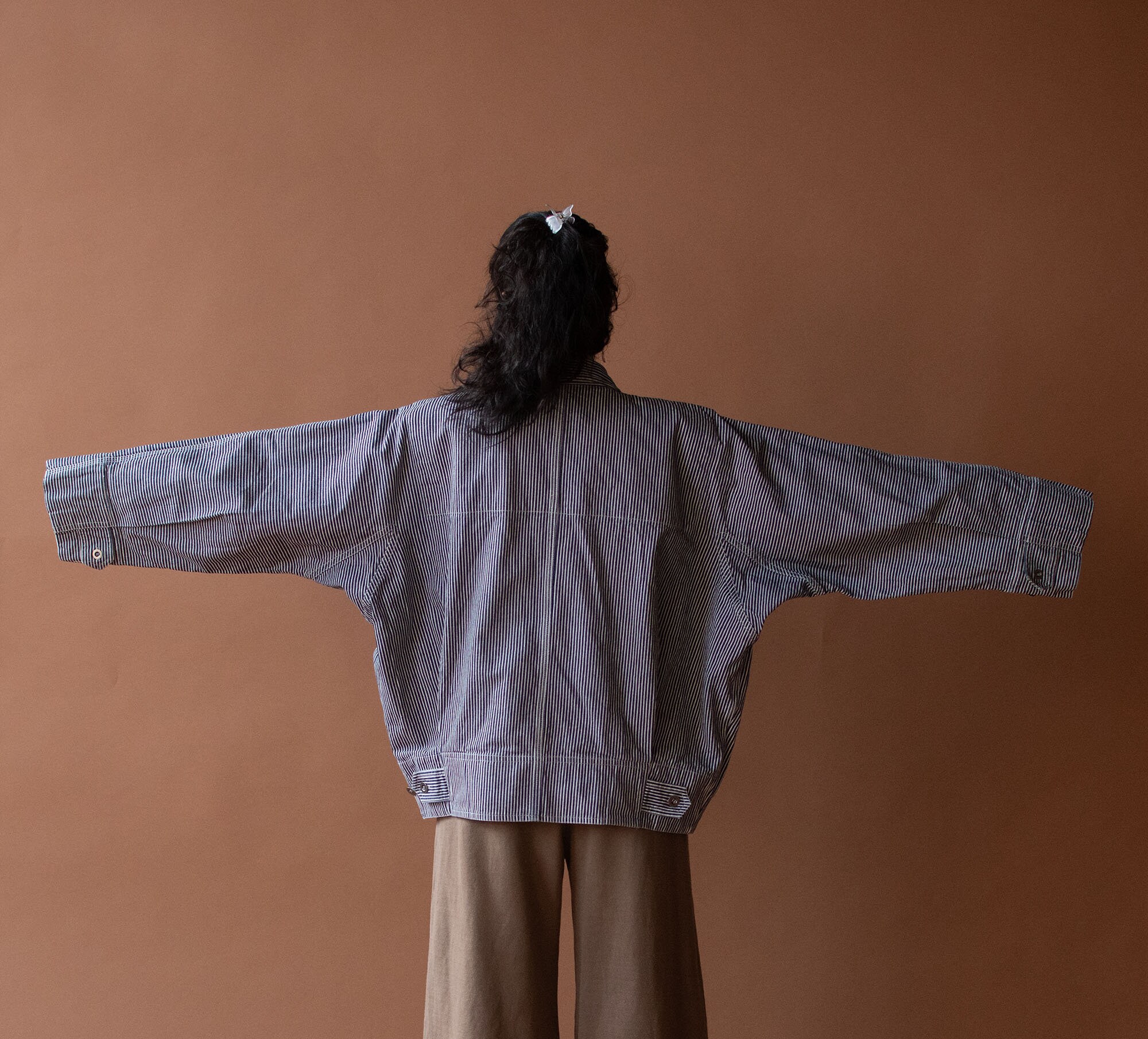 Engineer Stripe Jacket | Plantation Issey Miyake - Etsy