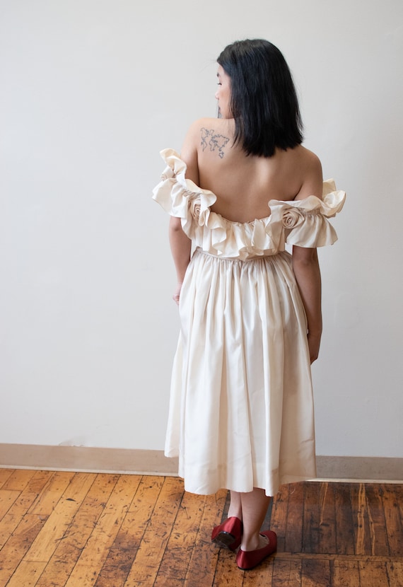 1980s Rosette Dress - image 6