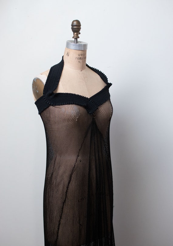 1930s Fishnet Dress - image 4