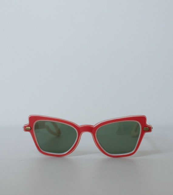 1950s Red Sunglasses / 50s Rayex Sunglasses - image 9