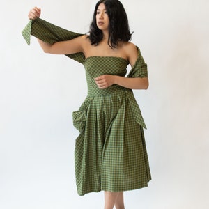 1950s Plaid Dress image 3