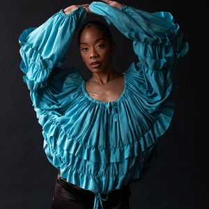 Ruffled Silk Jacket Jean Paul Gaultier image 1