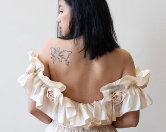 1980s Rosette Dress