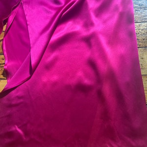 1990s Shocking Pink Silk Dress image 7