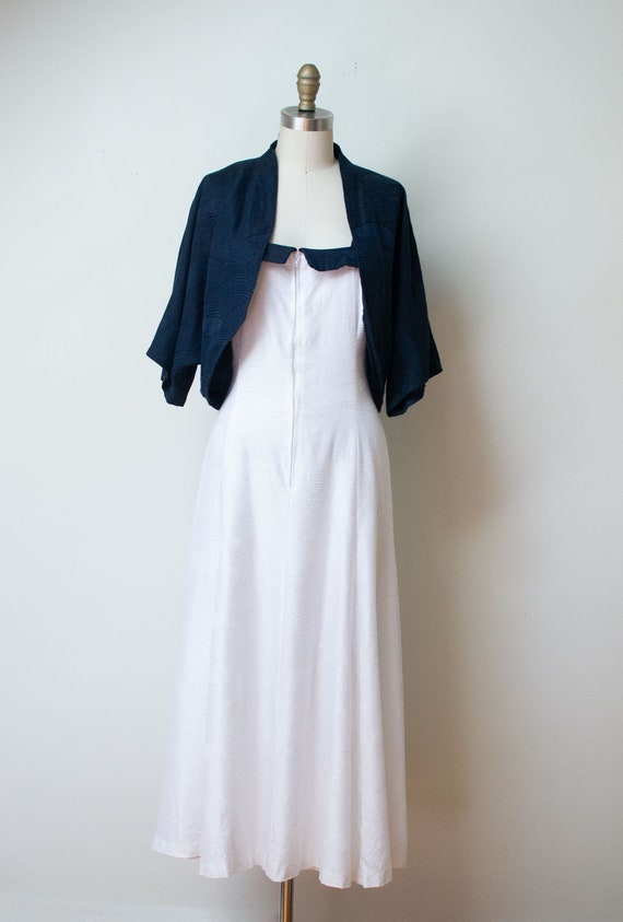 Vintage 1980s Wave Dress | Hanae Mori