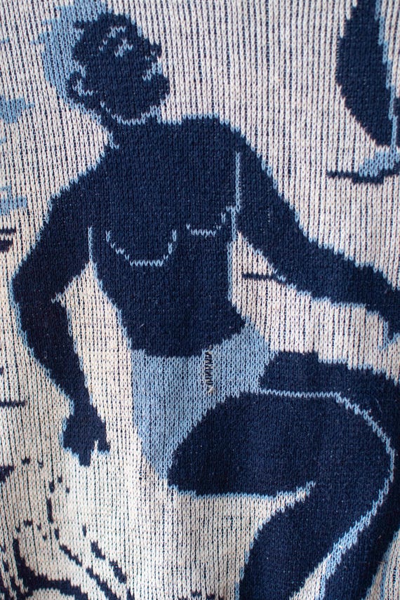1940s Surfer Novelty Knit Top - image 7