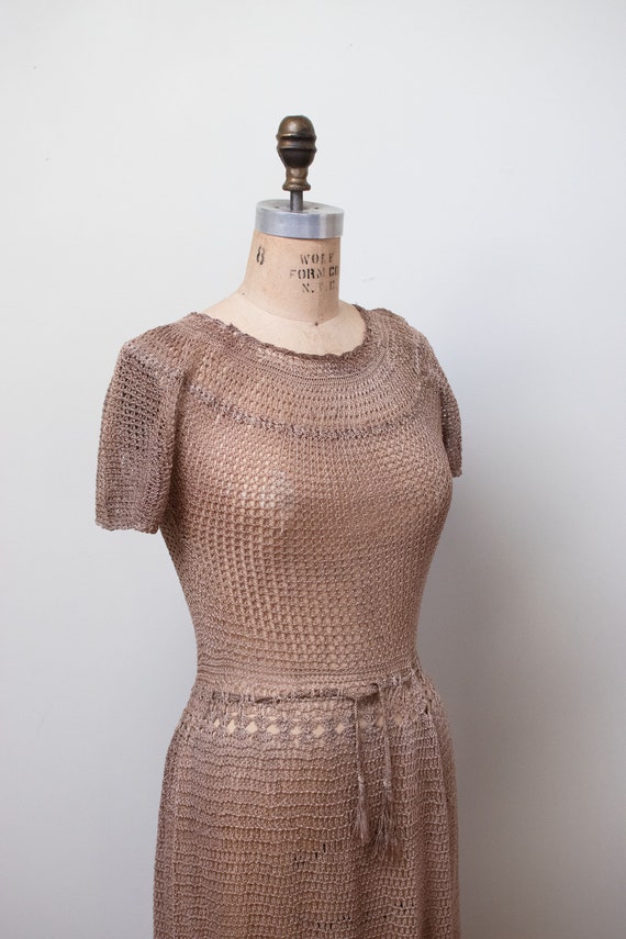 1930s Crochet Dress - image 3