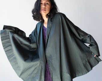 Slate Silk Coat | Romeo Gigli SS 1990