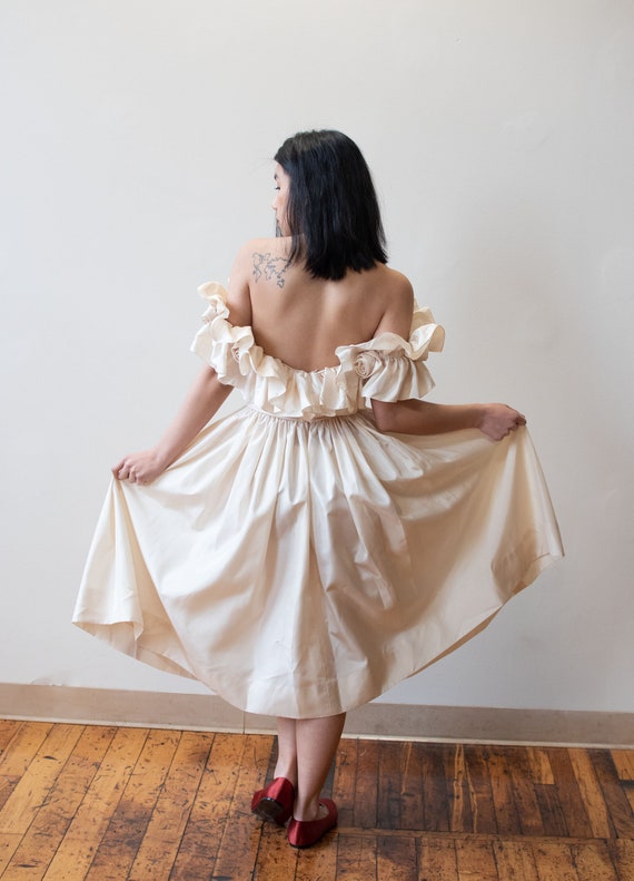1980s Rosette Dress - image 10