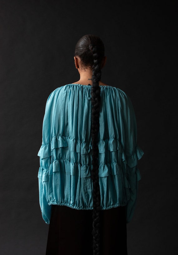 Ruffled Silk Jacket | Jean Paul Gaultier - image 3