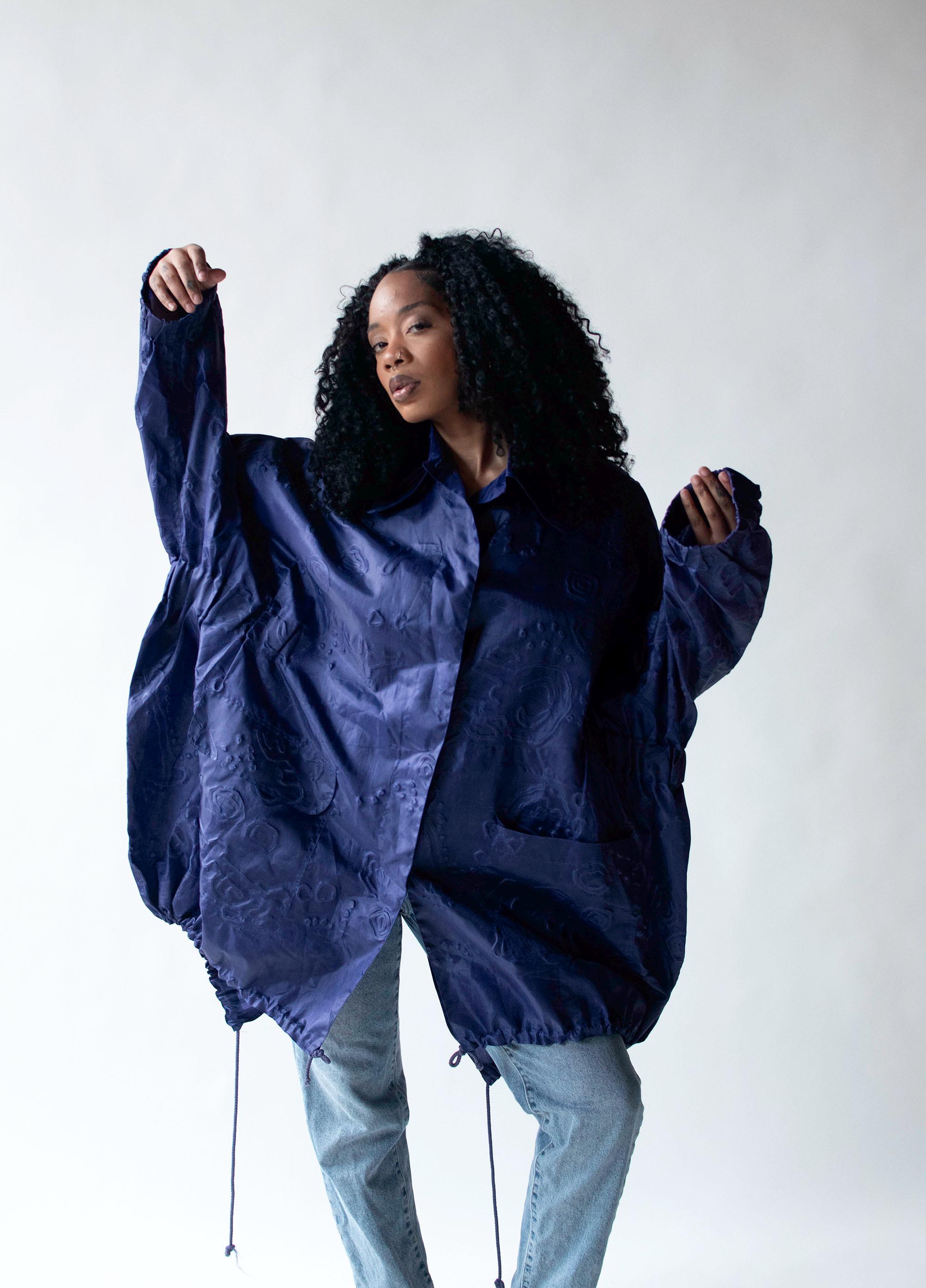 1990s Textured Windcoat | Romeo Gigli - Etsy