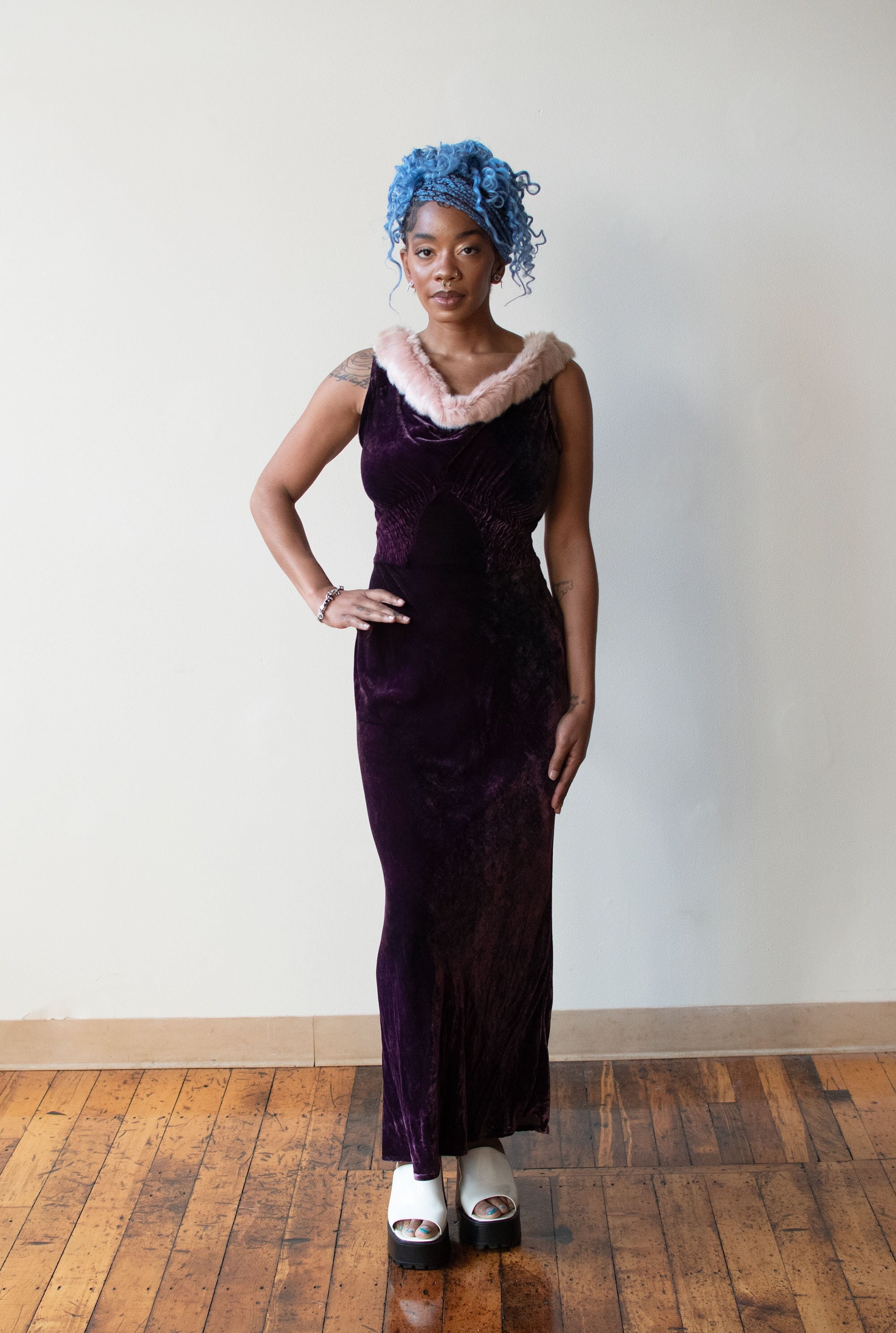 1990s Velvet Dress | Voyage Invest in the Original - Etsy 