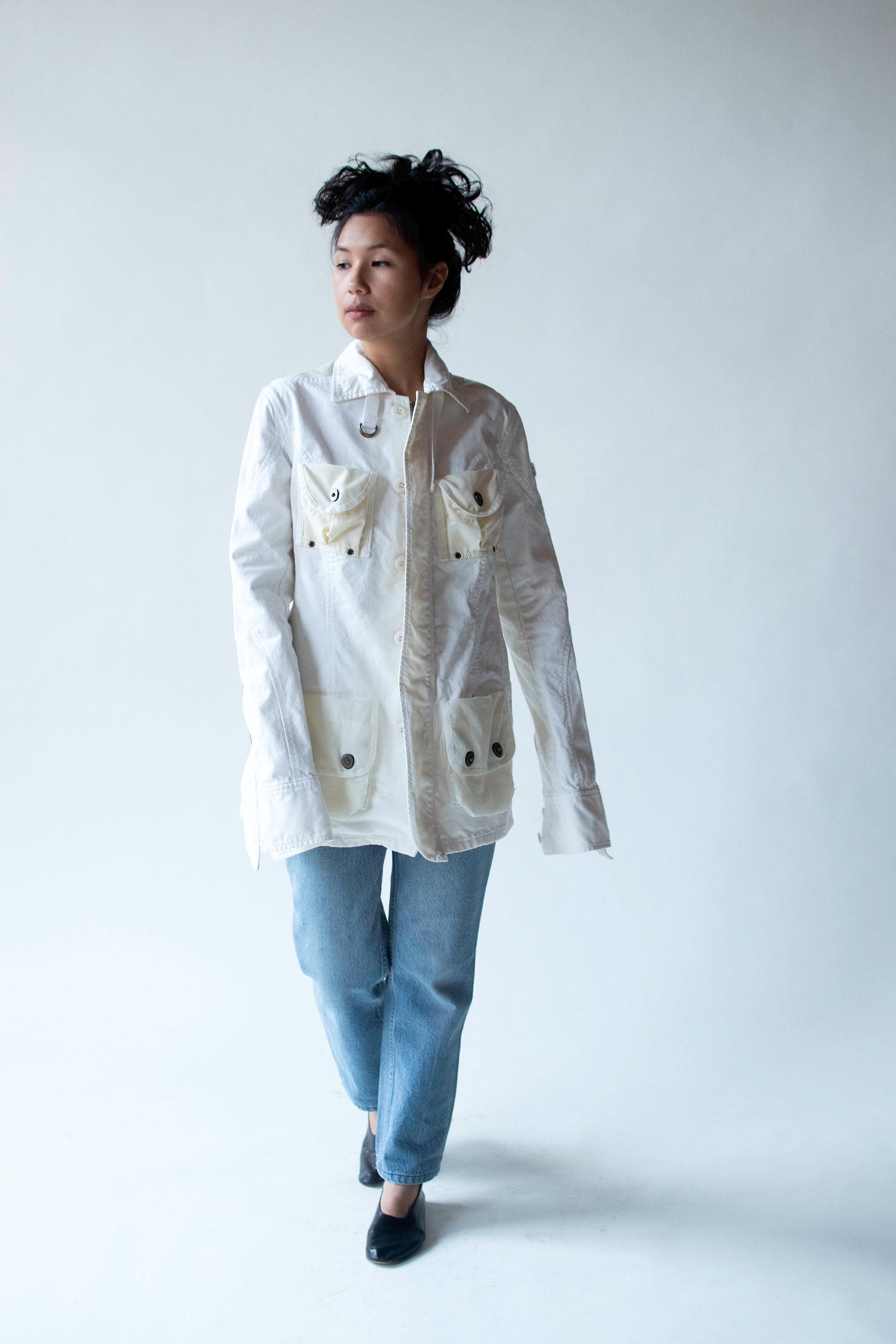 L.G.B. G-4/M coating denim jacket BLUE DENIM JACKET PRINTED GOTIC