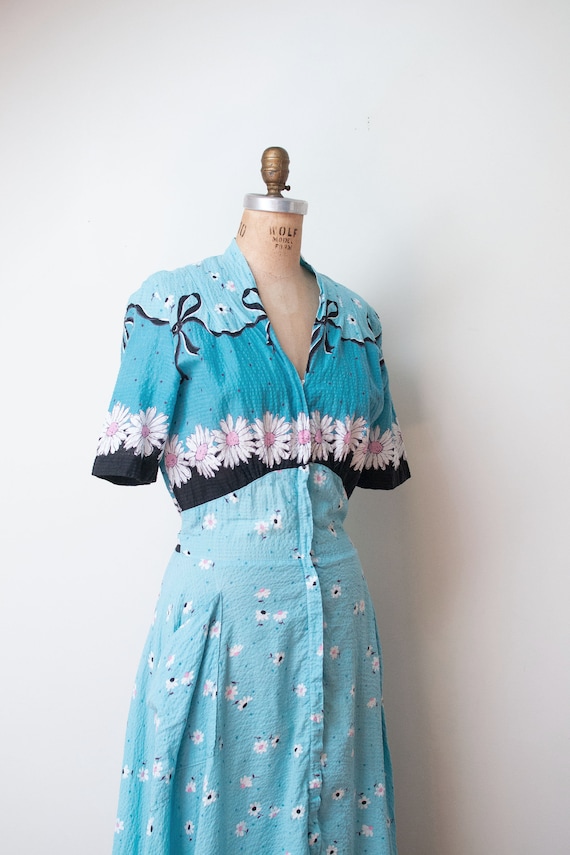 1940s Seersucker Dressing Gown | Lady Chesterfield