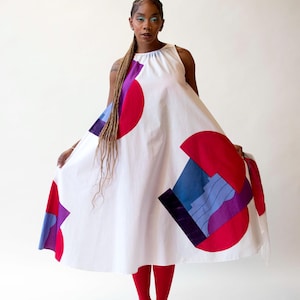 Kleid mit abstraktem Muster | Marimekko 1981
