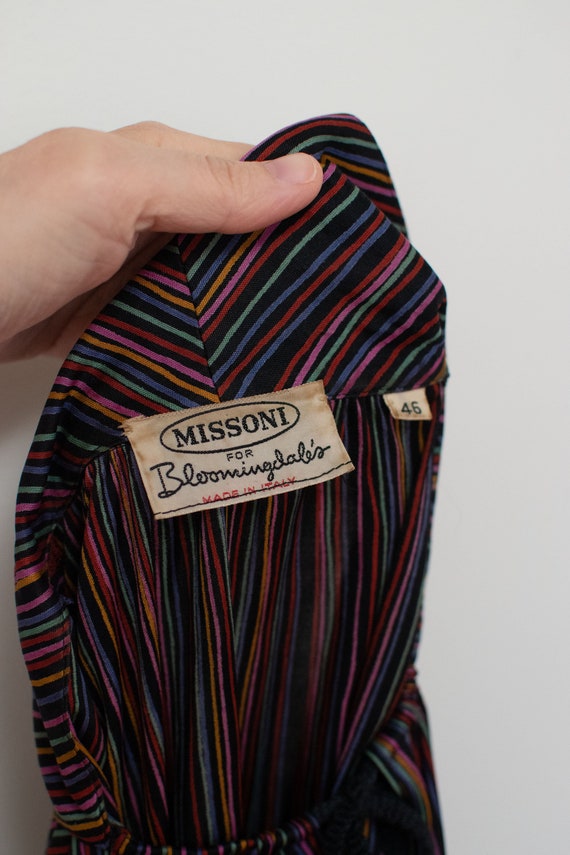 Vintage 1970s Rainbow Striped Silk Jersey Set | 7… - image 7