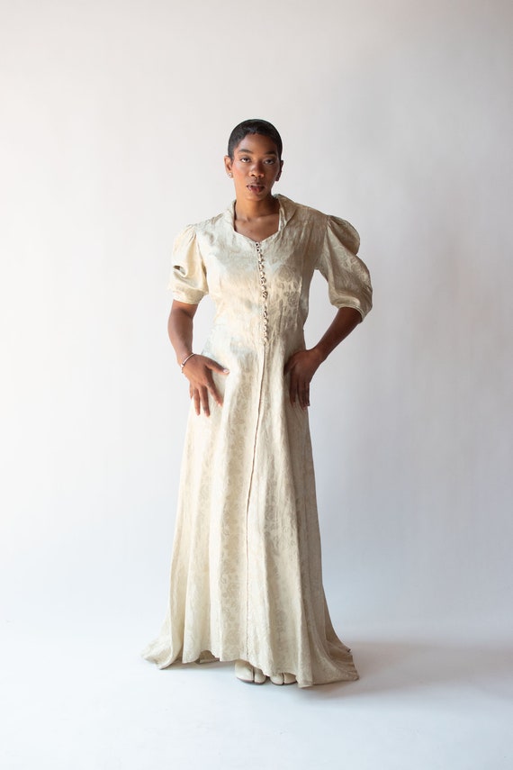 1940s Lamé Gown - image 3