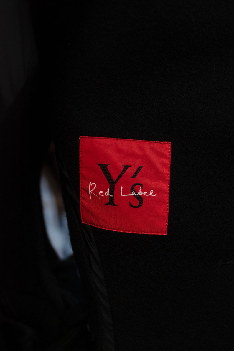 Black Wool Vest Y's Red Label image 8