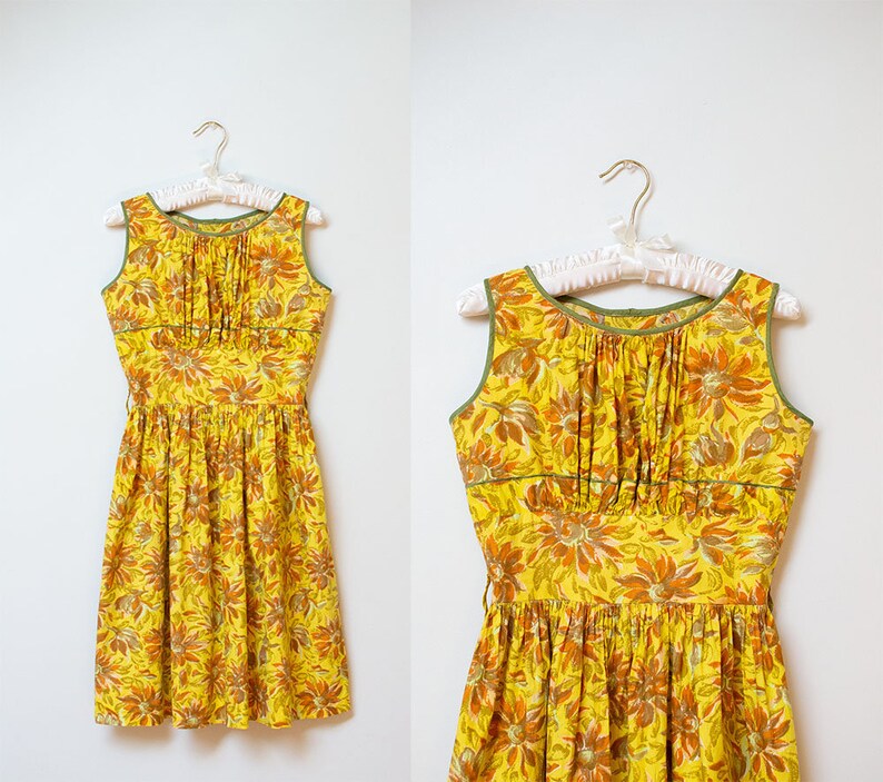 yellow cotton sundress