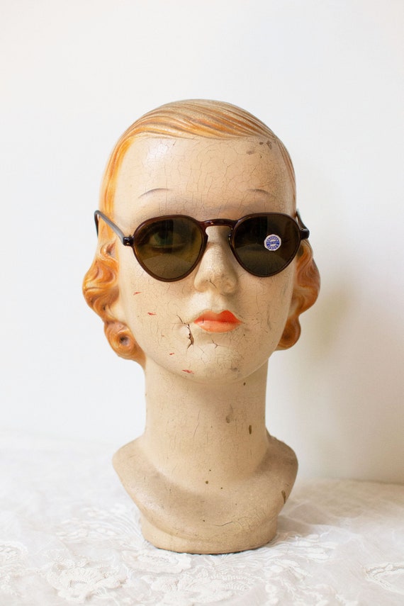 1940s Solarex Sunglasses / 40s Brown Crookes Lens