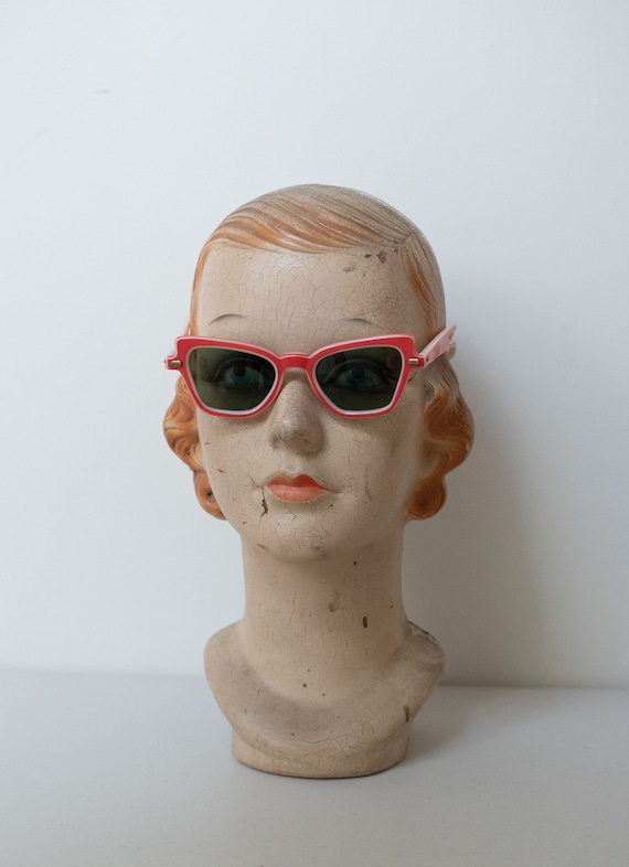 1950s Red Sunglasses / 50s Rayex Sunglasses - image 2