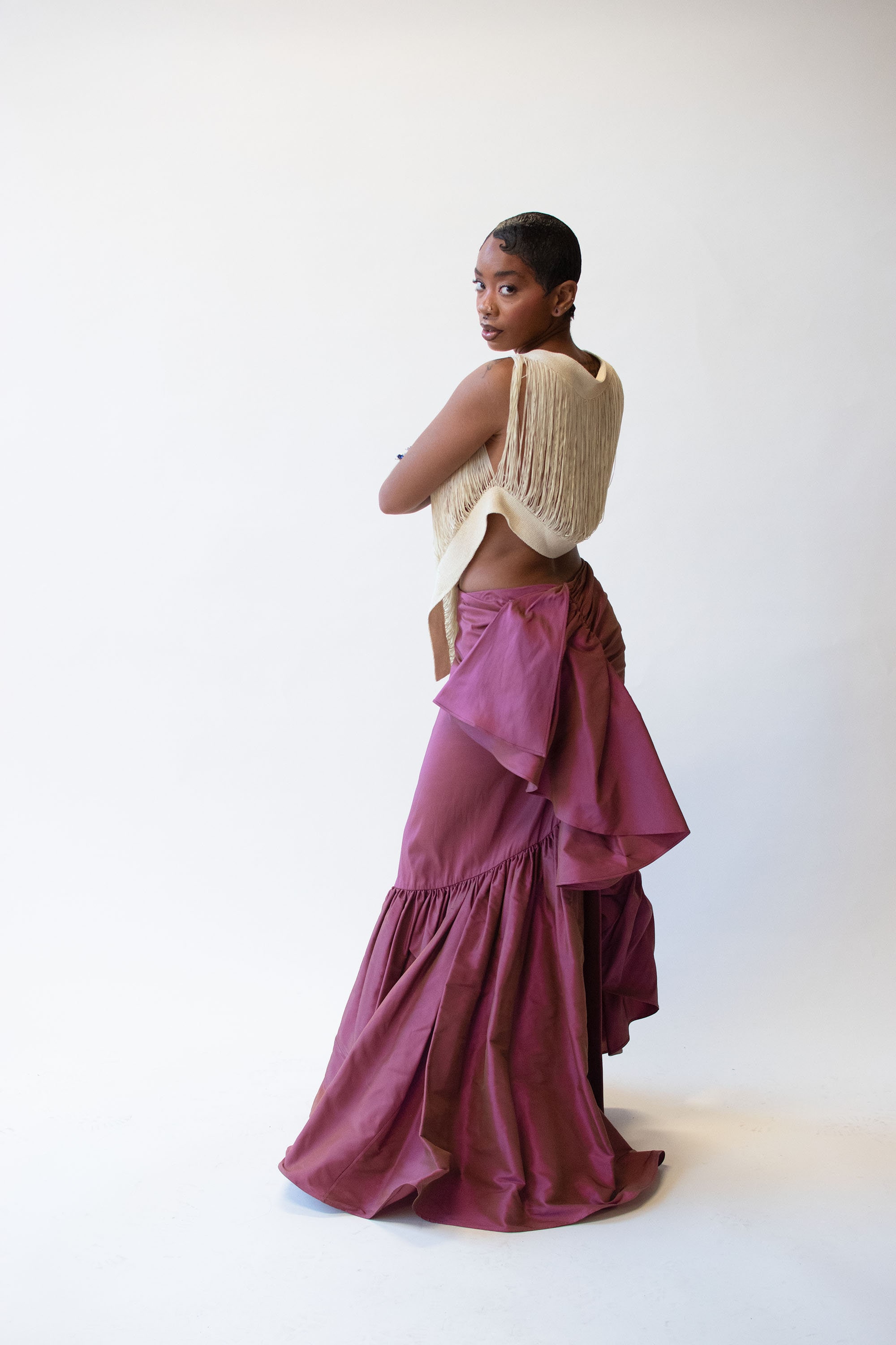 Iridescent Rose Ball Skirt | Oscar De La Renta Fw 2001