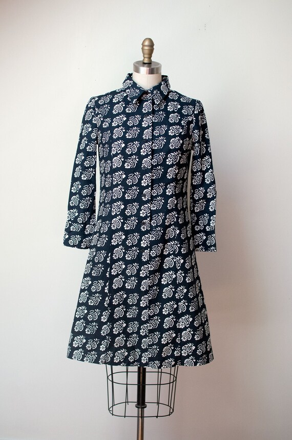 1960s Floral Print Shirt Dress | Marimekko Mini Dress - Gem
