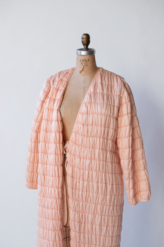 1980s Quilted Robe | Mary Mcfadden - image 8