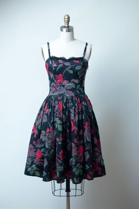 1990s Floral Print Dress | Souliado