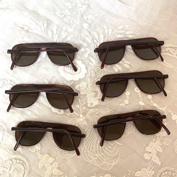 1940s Sunglasses / 40s Solarex Brown Aviator Glas… - image 10