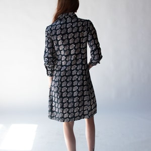 1960s Floral Print Shirt Dress Marimekko Mini Dress image 3