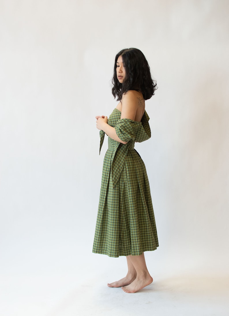 1950s Plaid Dress image 1