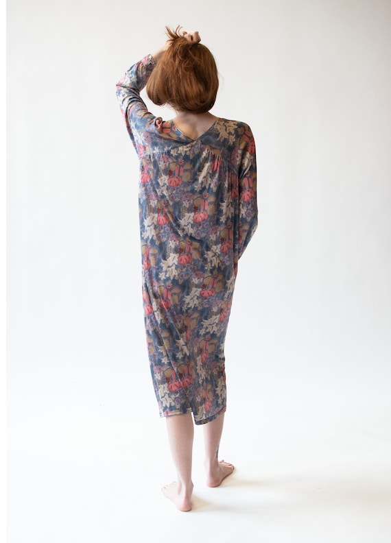 1970s Floral Silk Jersey Dress | Missoni - image 4