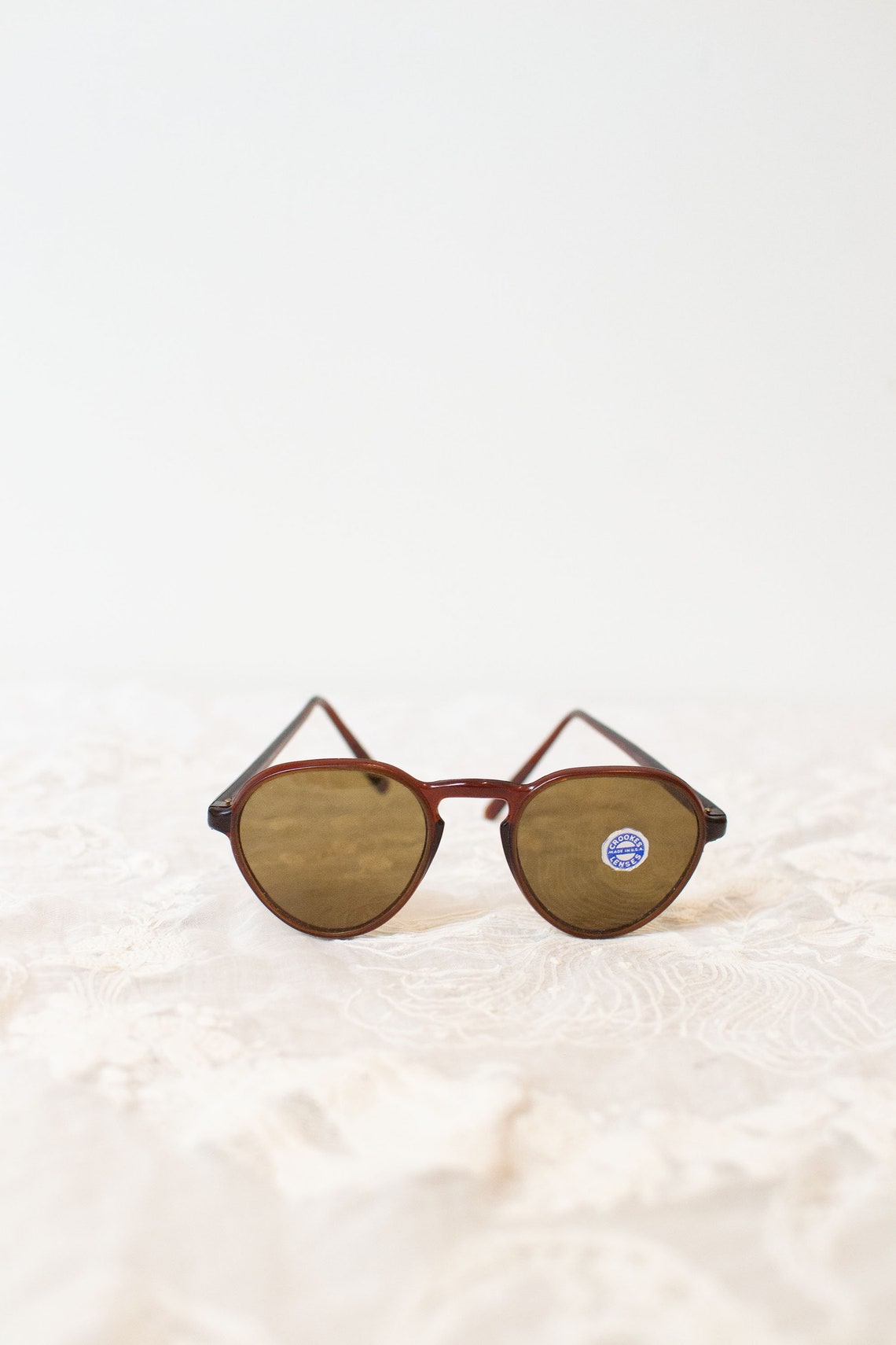 1940s Solarex Sunglasses / 40s Brown Crookes Lens Sunglasses | Etsy