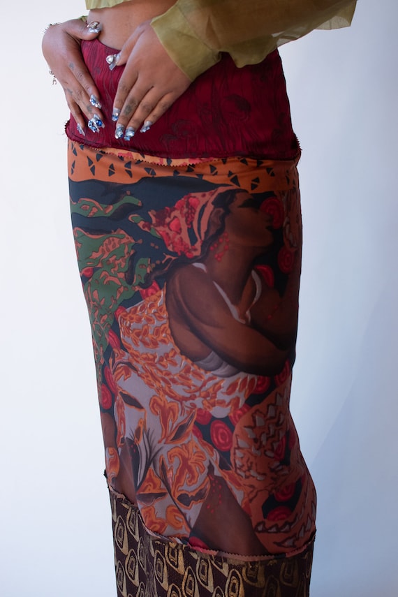 Printed Skirt | Jean Paul Gaultier FW 2002 - image 3
