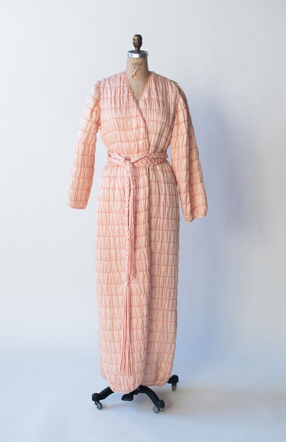 1980s Quilted Robe | Mary Mcfadden - image 3