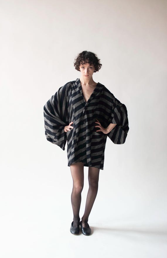 Pleats Please Issey Miyake Warp Long Sleeve Top in