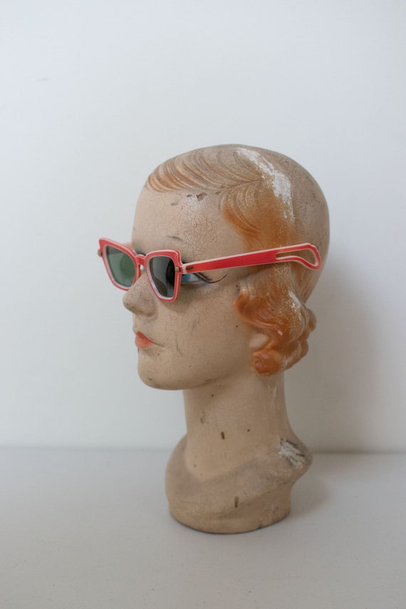 1950s Red Sunglasses / 50s Rayex Sunglasses - image 3