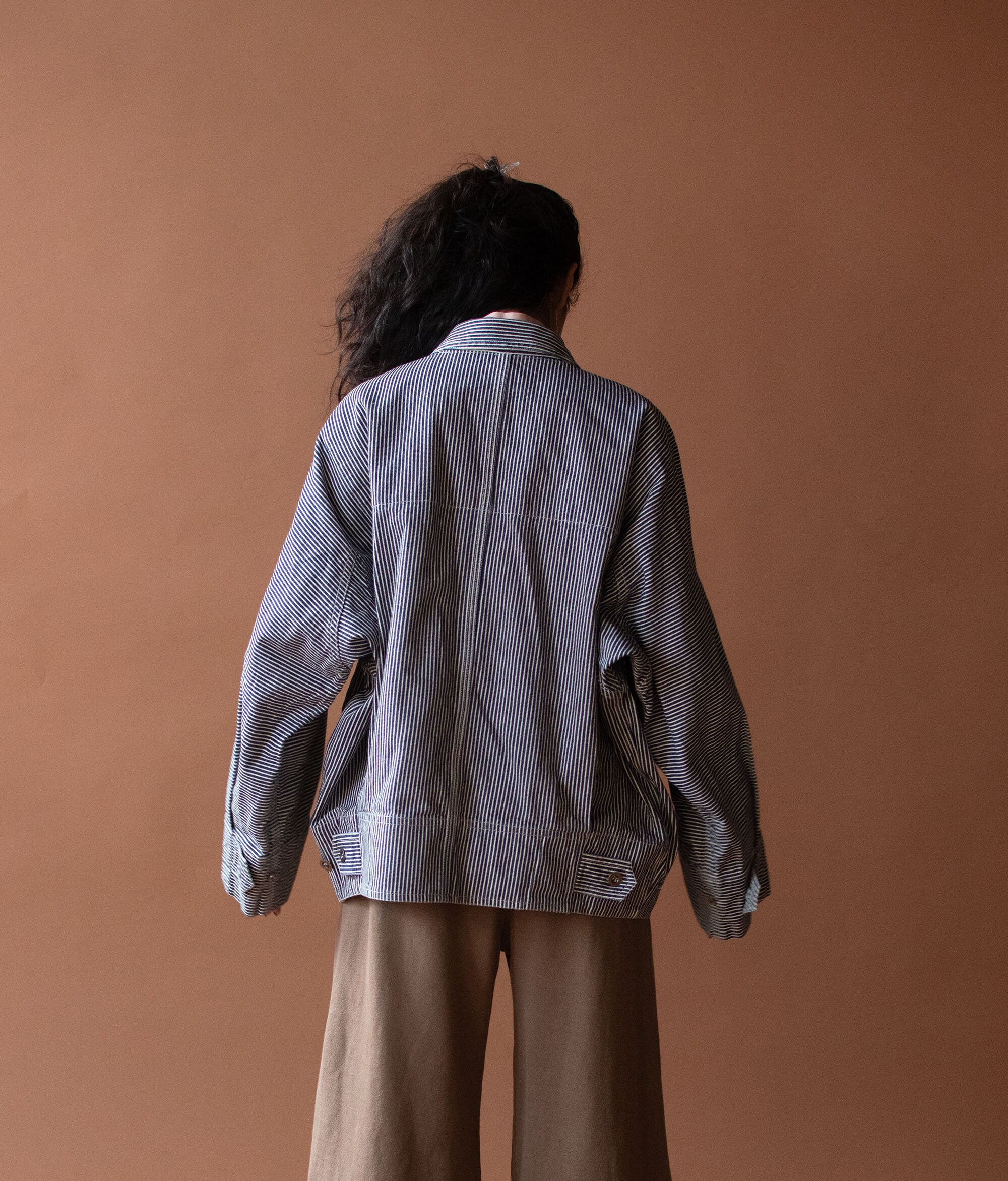 Engineer Stripe Jacket | Plantation Issey Miyake - Etsy