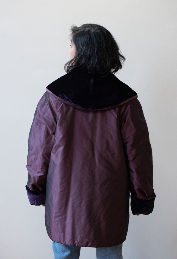 1990s Iridescent Silk Coat | Renato Nucci - image 3