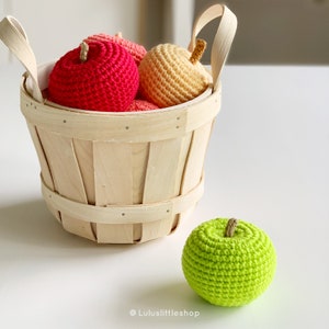 UPDATED Crochet Pattern: Apples (2 sizes) - by Luluslittleshop