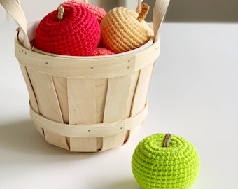 UPDATED Crochet Pattern: Apples (2 sizes) - by Luluslittleshop