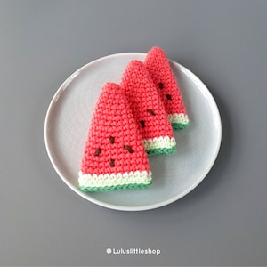 Crochet Pattern: Sliced Watermelon - by Luluslittleshop