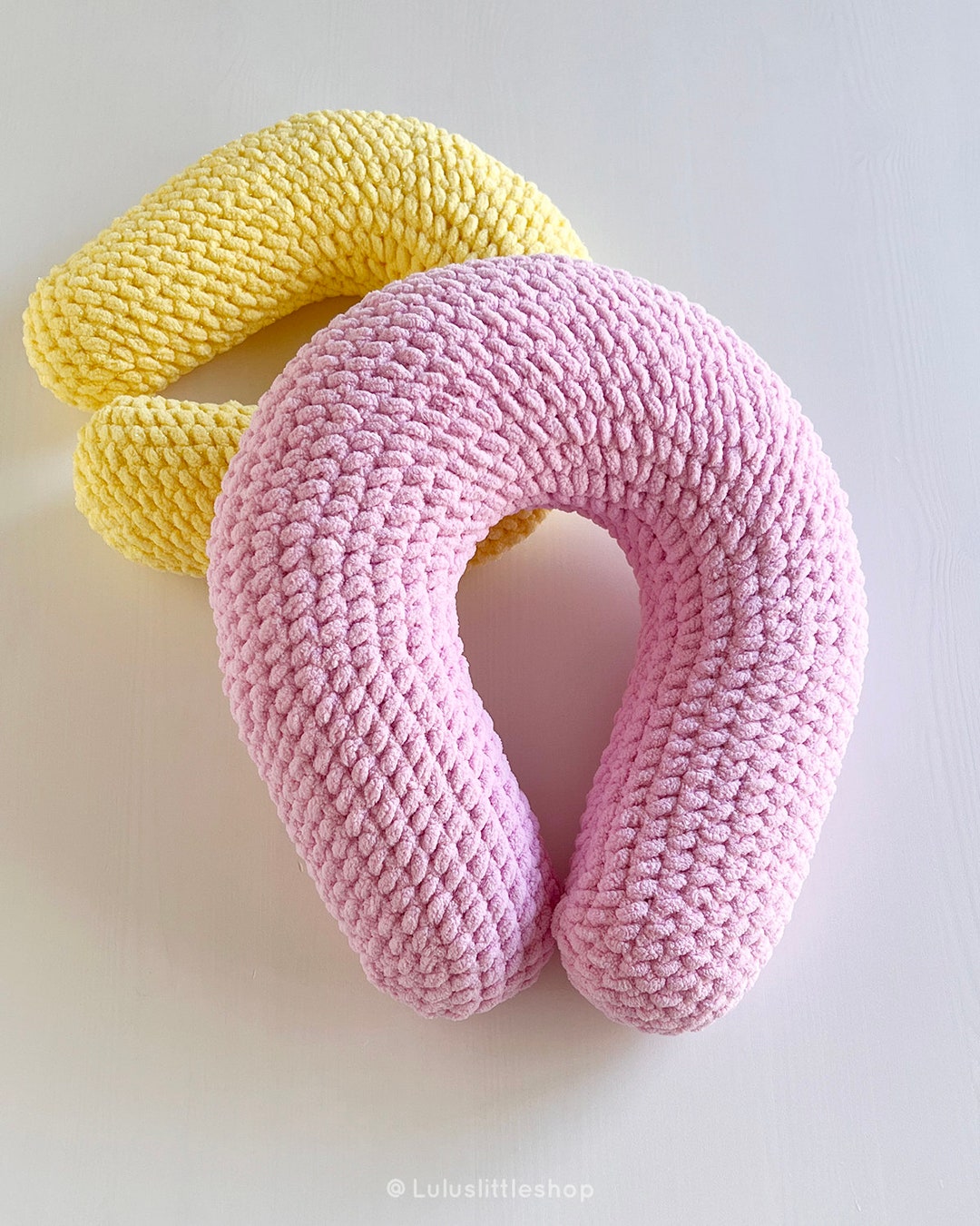 Crochet Pattern Neck Pillow 3 Sizes by Etsy