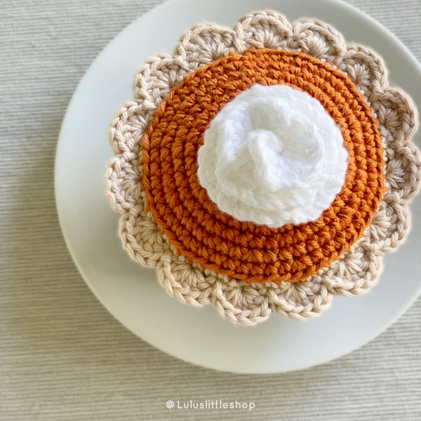 Crochet Pattern: Mini Pumpkin Pie - by Luluslittleshop