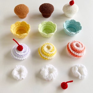 Crochet Pattern: Cupcake with Toppings by Luluslittleshop image 2