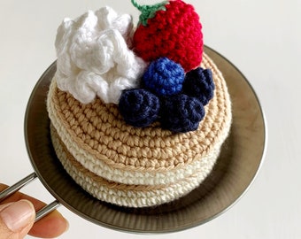 Crochet Pattern: Strawberry Pancake - by Luluslittleshop